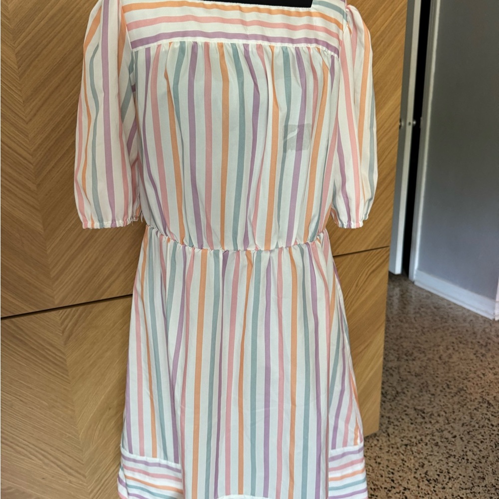 Vintage Sears The Fashion Place striped dress